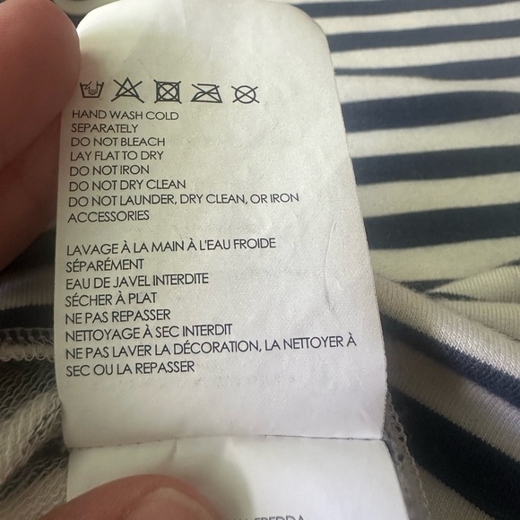 Club Monaco Blue and White Striped Bethshiba Top; Size XS - Picture 11 of 14